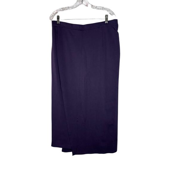 Betabrand Sassiest Pant Skirt Combo Deep Purple Stretchy Comfy Career Size XL - Picture 6 of 11